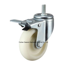 Caster Medium Duty Screw Type with Brake PP Caster